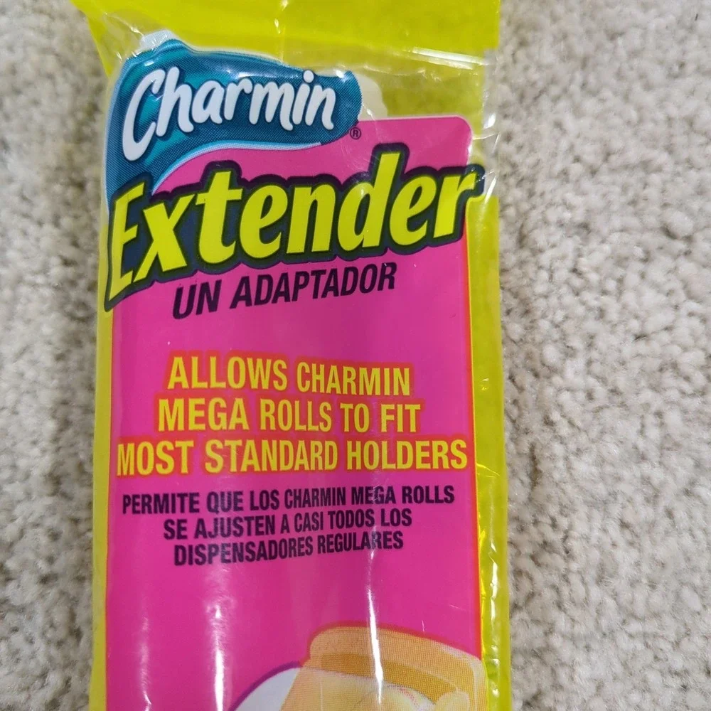 Charmin Toilet Paper Extender Adapter Mega Roll Fits Most Standard Holders NIP